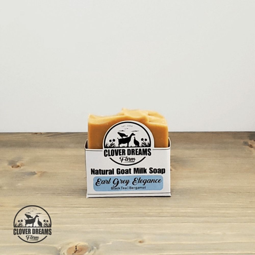 Earl Grey Elegance Goat Milk Soap Luxurious Black Tea and Bergamot Bliss
