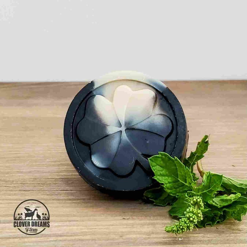 Peppy Peppermint Party - Charcoal Round Peppy Peppermint Party - Charcoal Round